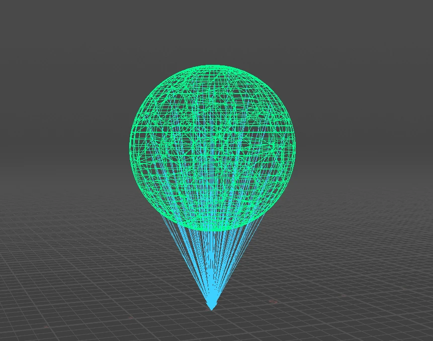 Directional velocity — the trails converging on a single target point